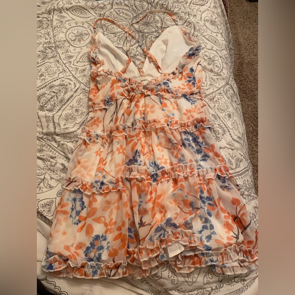 FLOWERY PRINCESS POLLY MINI DRESS - Picture 2 of 3